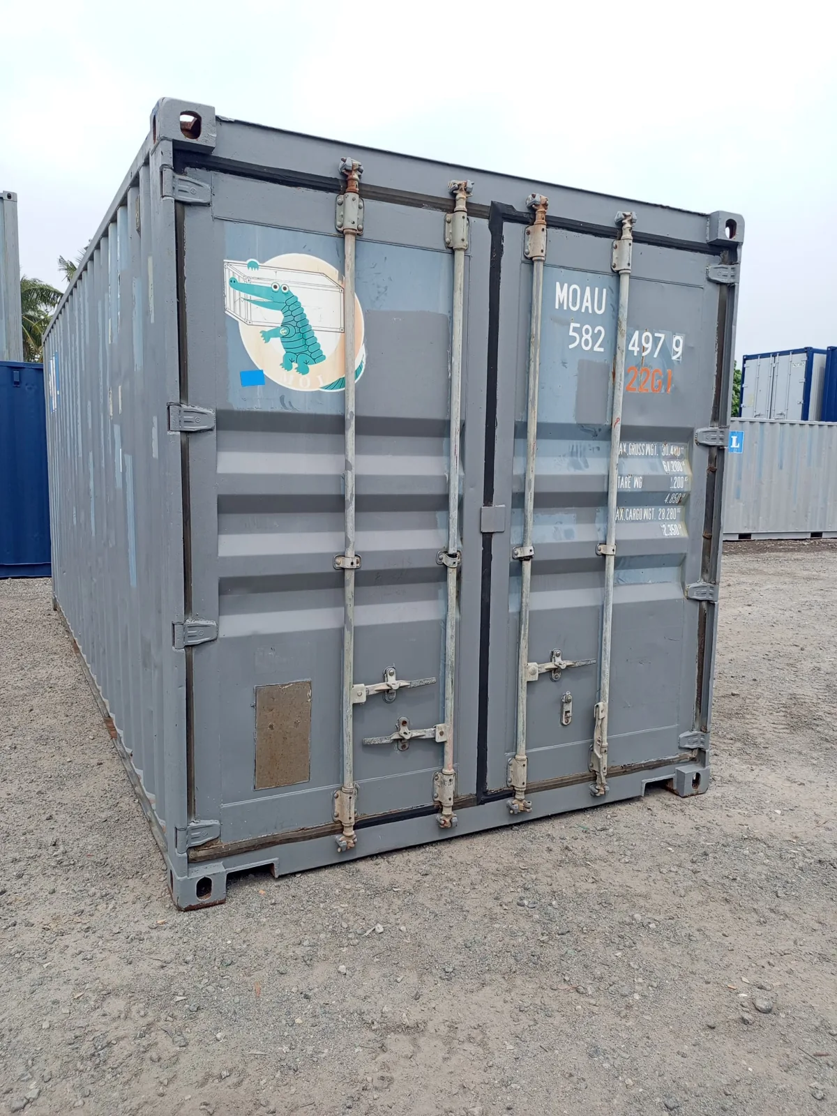 Used shipping container cargo doors